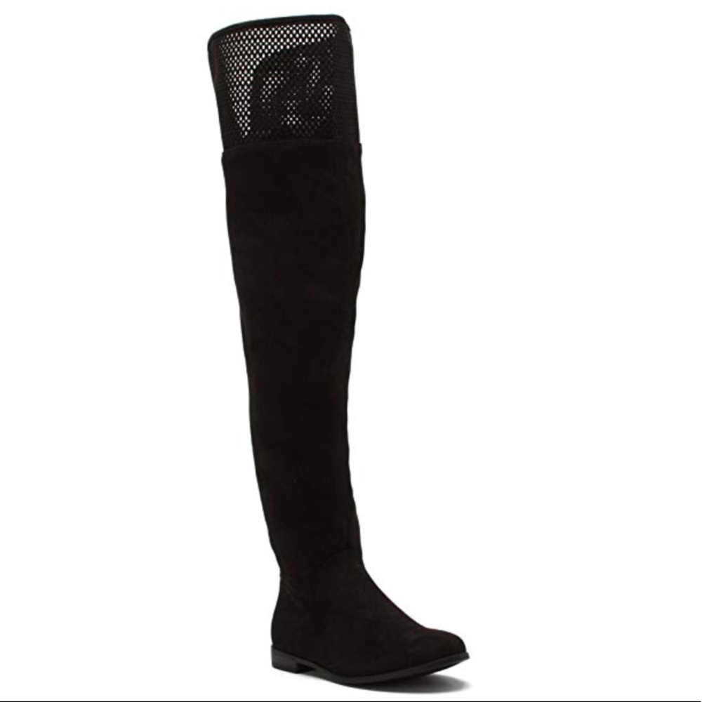 Over the knee boots (black suede with box)
